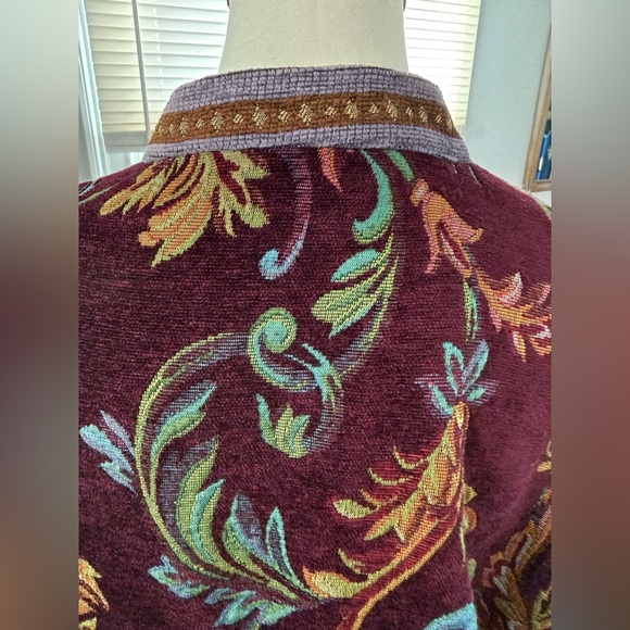 Vintage Sag Harbor Multicolor Tapestry Floral Blazer - Picture 8 of 9